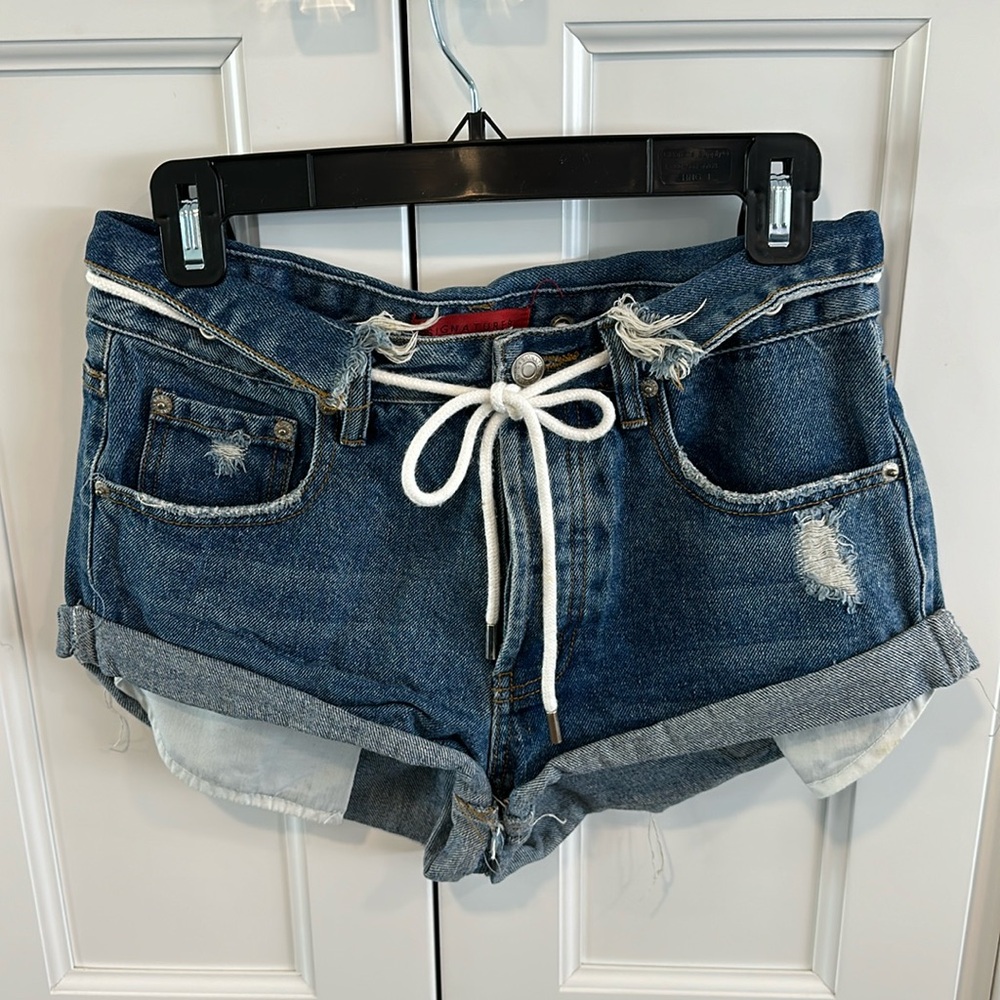 Signature8 Drawstring Jean Shorts
